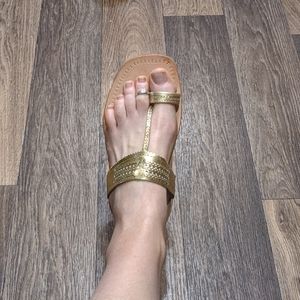 Gold sandals